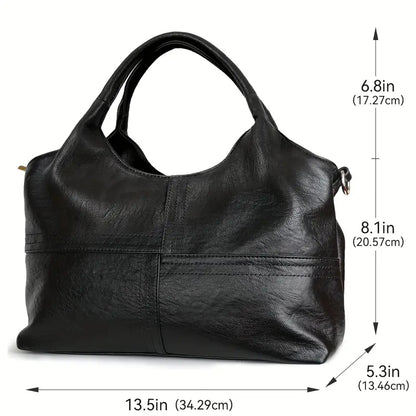 Elegant Leather Women's Crossbody Shoulder Bag