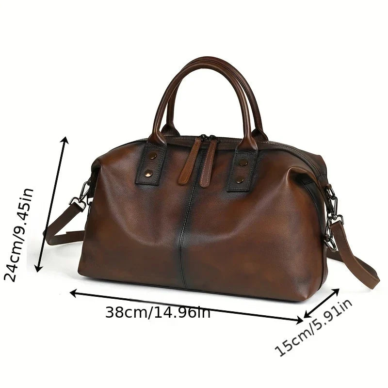 Vintage Genuine Leather Handbag for Women